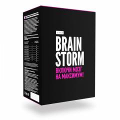 BRAINSTORM ВКЛЮЧИ МОЗГ НА МАКСИМУМ  Инновационный продукт для Мозга  20 стик-пакетов по 4,5 грамма  Уникальное сочетание гриба ежовика с